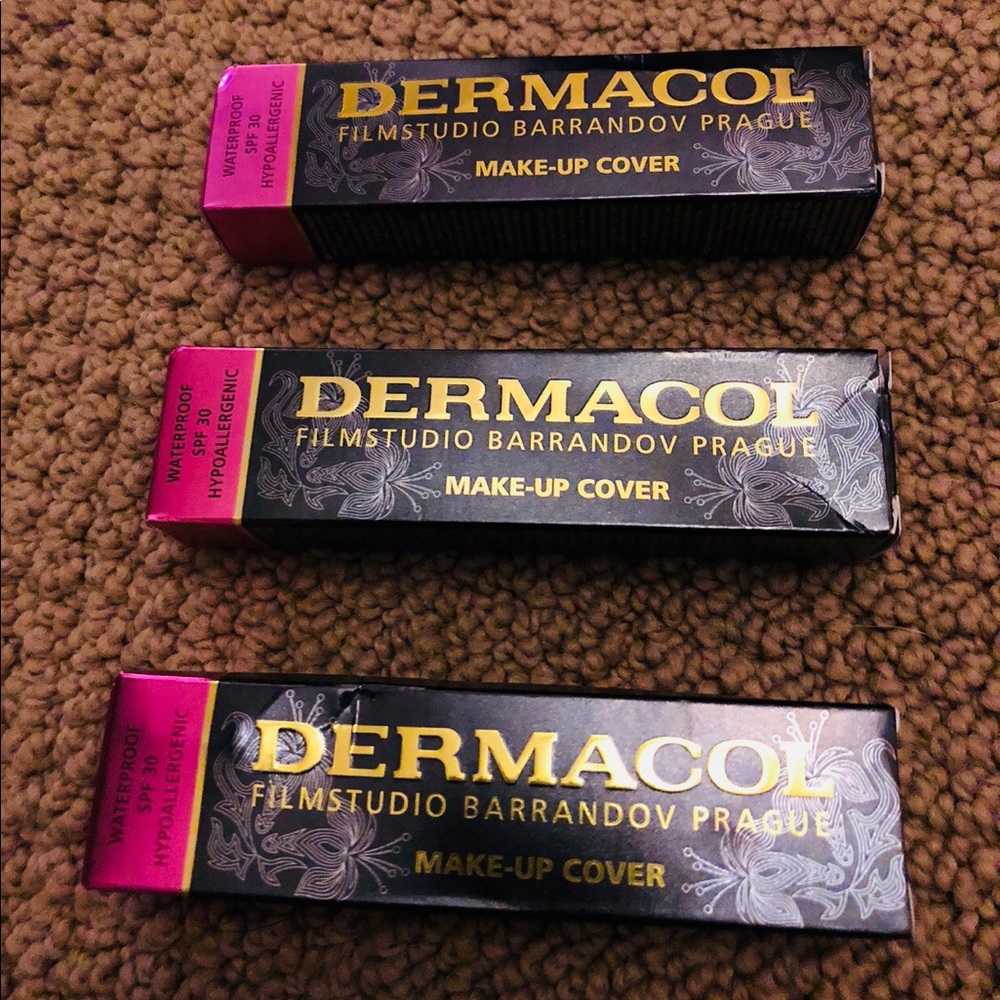 Dermacol Waterproof Makeup Cover Lot of 3 Shades